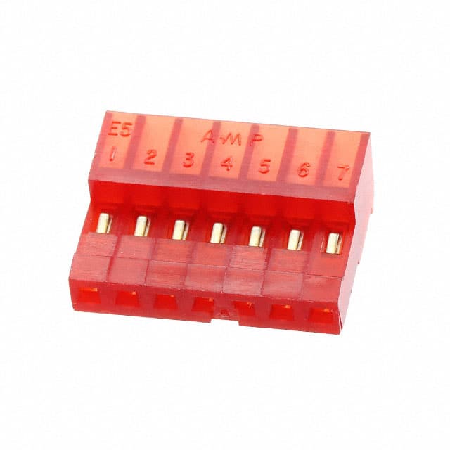 641190-7 CONN RCPT 7POS IDC 22AWG GOLD