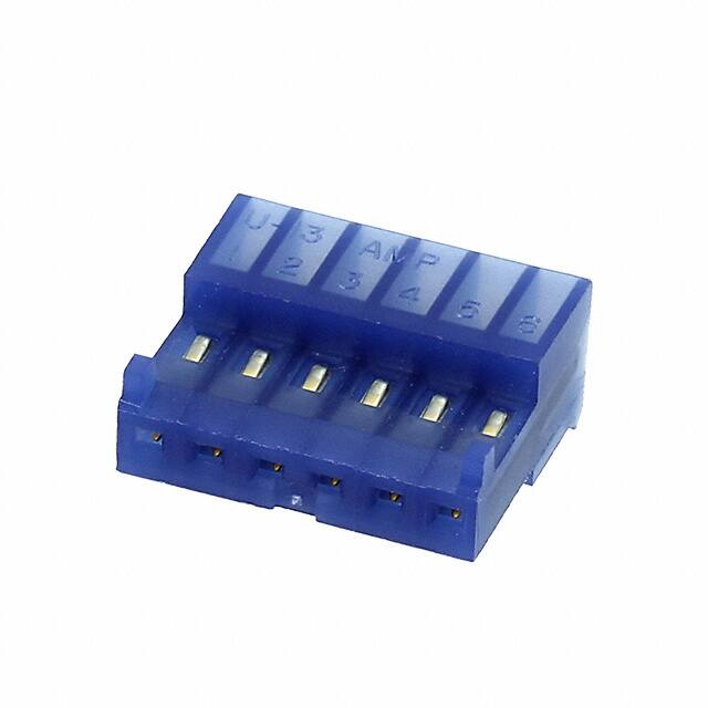 644043-6 CONN RCPT 6POS IDC 26AWG GOLD