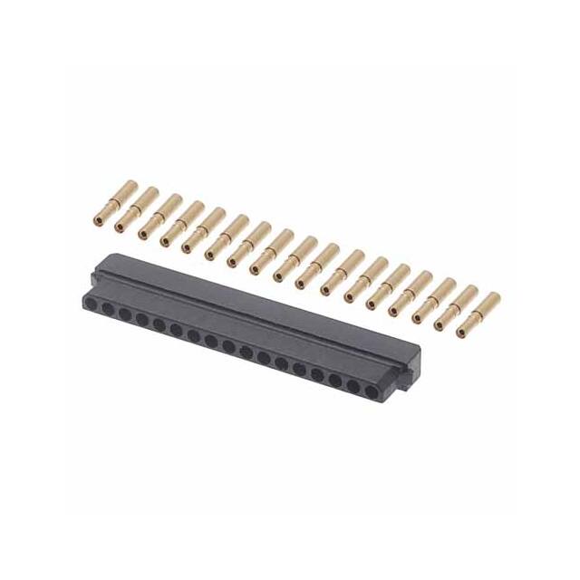 M80-6111745 CONN RCPT 17POS CRIMP 22AWG GOLD
