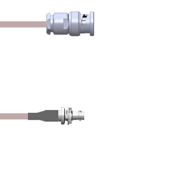 Q-0J00P0005.25M CBL ASSY BNC-HD-BNC RG316 9.843"