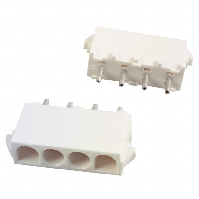 350430-2 CONN HEADER VERT 4POS 6.35MM