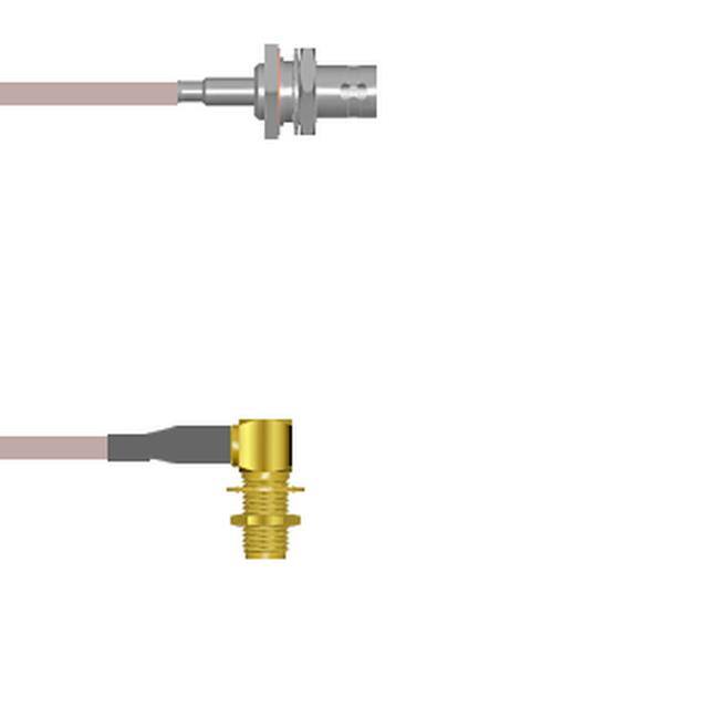 Q-0402P0005006i CBL ASSY BNC-SMA JACK RG316 6"