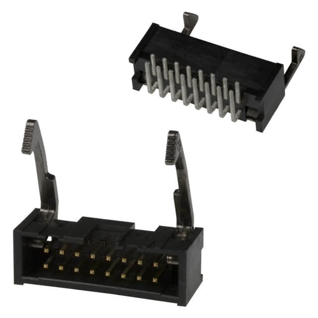 1761607-6 CONN HEADER R/A 16POS 2.54MM
