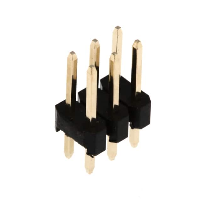 PR20203VBDN PIN HEADER, THR, DUAL ROW, .100"