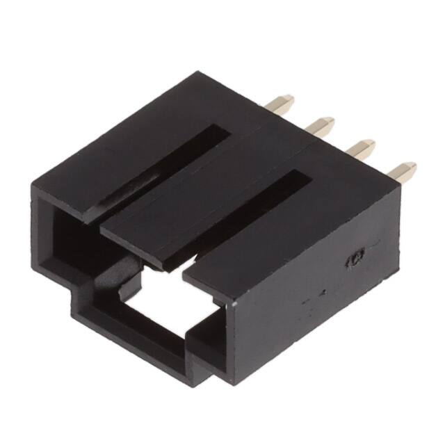 CDR-04-GS HEADER VERT TH GOLD 4POS .1" SIN
