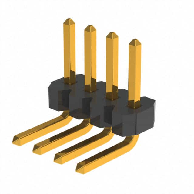 GRPB041VWCN-RC CONN HEADER R/A 4POS 1.27MM