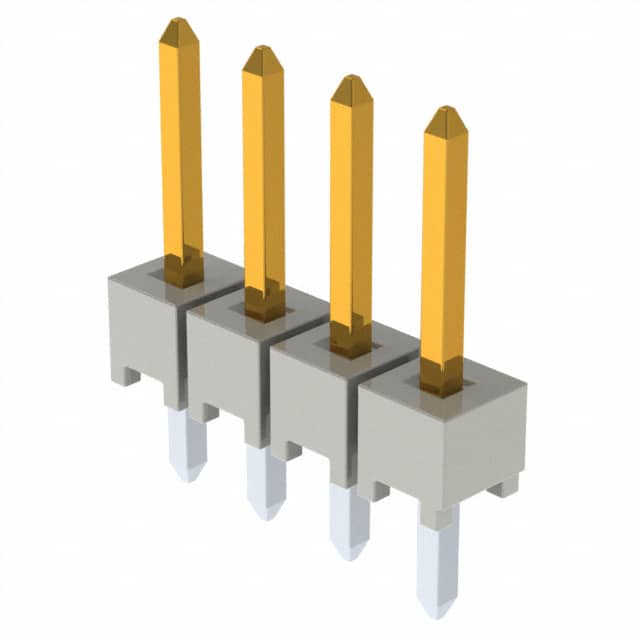 HTSW-104-07-L-S CONN HEADER VERT 4POS 2.54MM