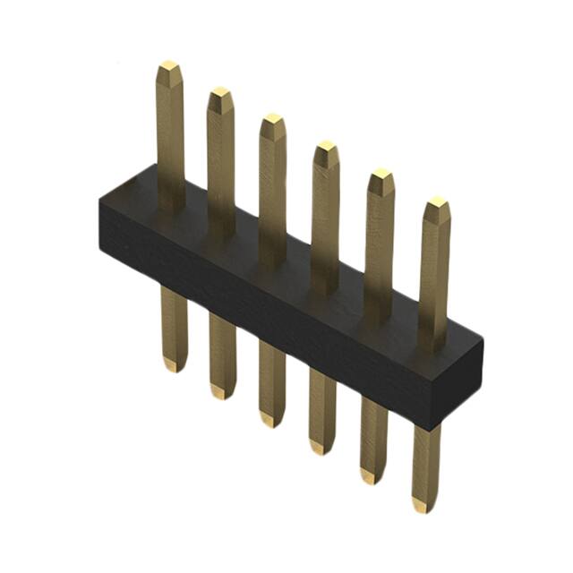 BC020-06-A-0200-0300-L-G 6POS 1.0MM PITCH PIN HEADER, SIL