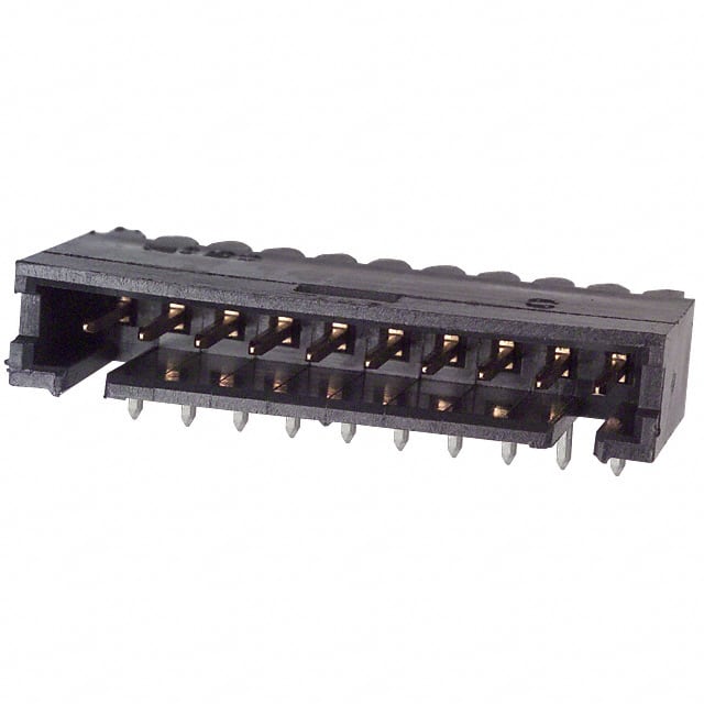 102203-7 CONN HEADER R/A 10POS 2.54MM