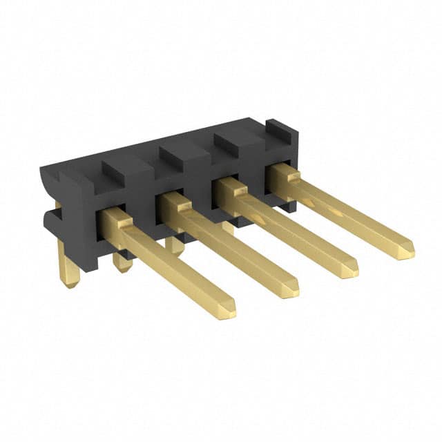 87232-4 CONN HEADER R/A 4POS 2.54MM