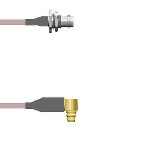 Q-0101M00012.5M CBL ASSY BNC-MMCX J-P RG178 2.5M