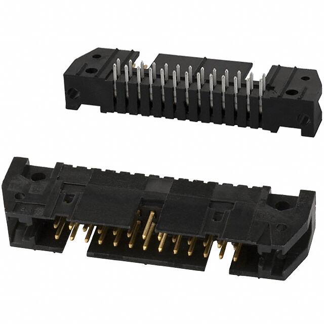 102160-6 CONN HEADER R/A 26POS 2.54MM