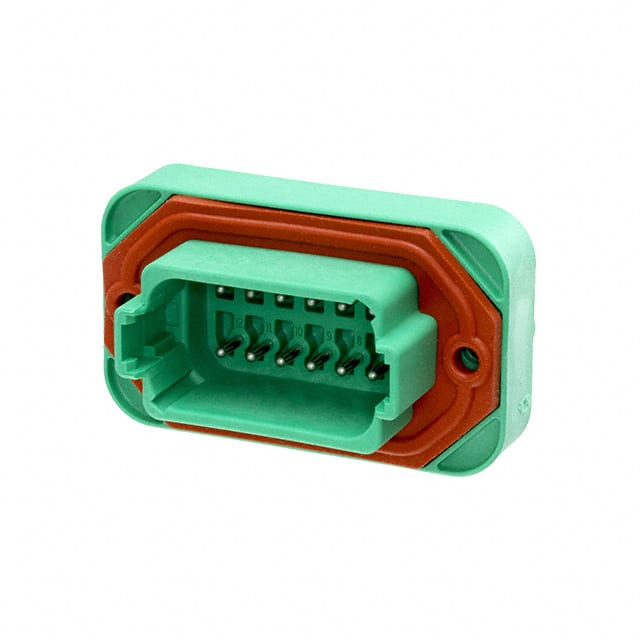 DT15-12PC CONN HEADER VERT 12POS 4.44MM