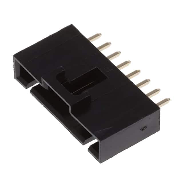 CDR-08-GS HEADER VERT TH GOLD 8POS .1" SIN