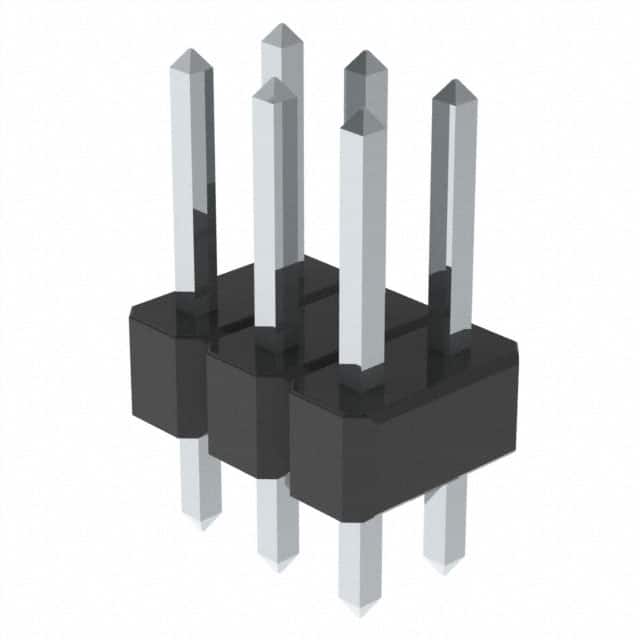PEC03DAAN CONN HEADER VERT 6POS 2.54MM