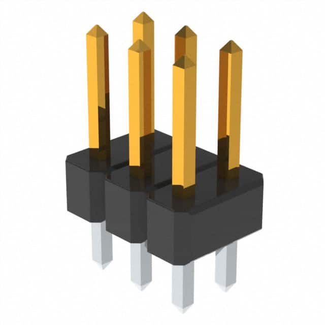 PBC03DAAN CONN HEADER VERT 6POS 2.54MM