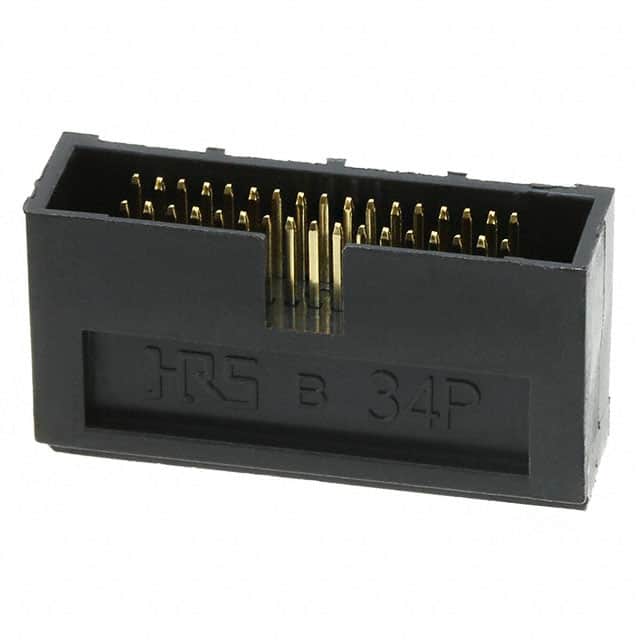 HIF6A-34PA-1.27DS(71) CONN HEADER R/A 34POS 1.27MM