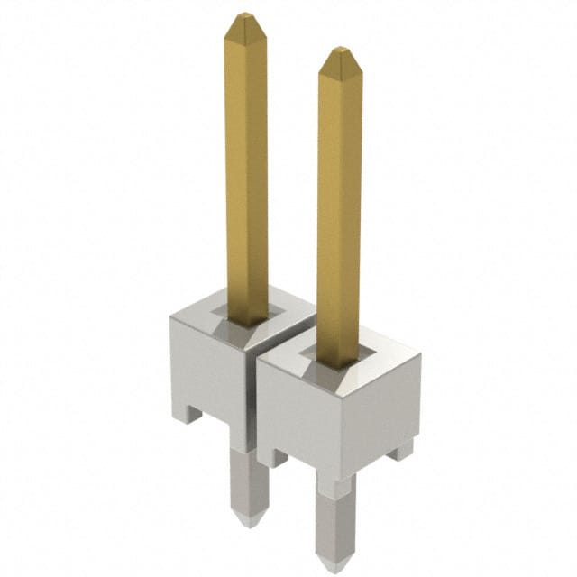 HTSW-102-23-L-S CONN HEADER VERT 2POS 2.54MM
