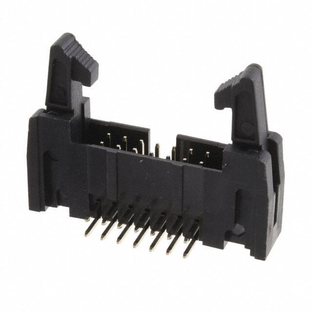 MHR-14-HUAL CONN HEADER R/A 14POS 2.54MM