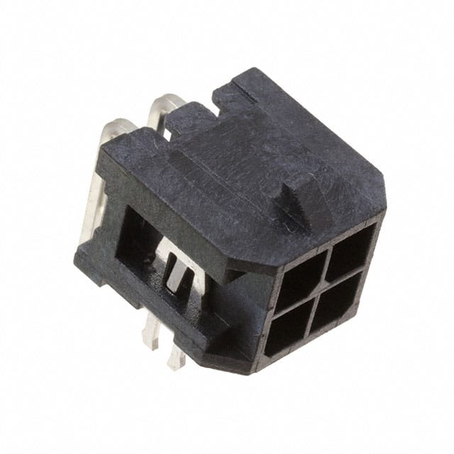 DML-04-A-H-T-A-SBL CONN HEADER R/A 4POS 3MM
