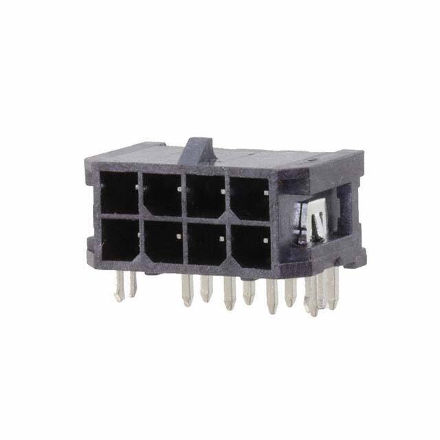 DML-08-A-H-T-A-SBL CONN HEADER R/A 8POS 3MM