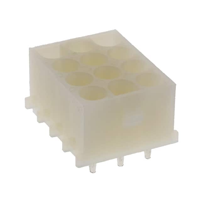 DME-12-S2-P-SQ PCB MOUNT PIN HEADER (W/ POLARIZ