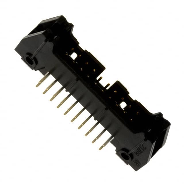 D3428-5002-AR CONN HEADER R/A 20POS 2.54MM