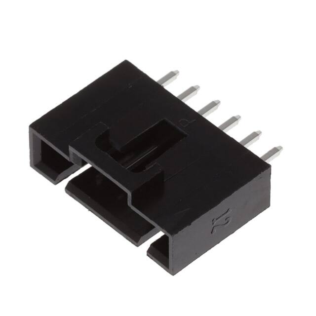 CDR-06-TS HEADER VERT TH TIN 6POS .1" SING