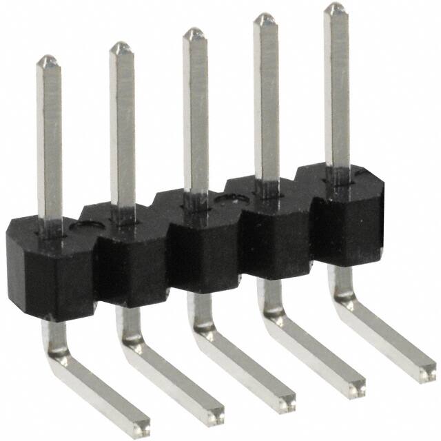 PEC05SBBN CONN HEADER R/A 5POS 2.54MM