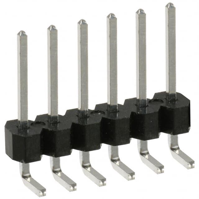 PEC06SGAN CONN HEADER R/A 6POS 2.54MM