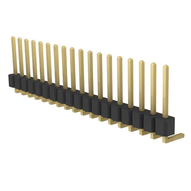 PRPC018SGAN-M71RC CONN HEADER R/A 18POS 2.54MM