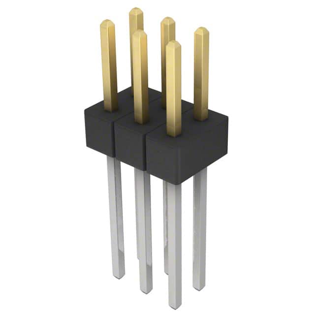 PBC03DADN CONN HEADER VERT 6POS 2.54MM