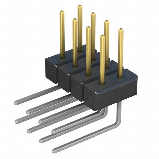 PBC04DBBN CONN HEADER R/A 8POS 2.54MM