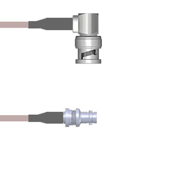 Q-0H00R000S009i CBL ASSY BNC-HD-BNC P-J RG179 9"