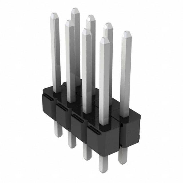 929710-01-04-RK CONN HEADER VERT 8POS 2.54MM