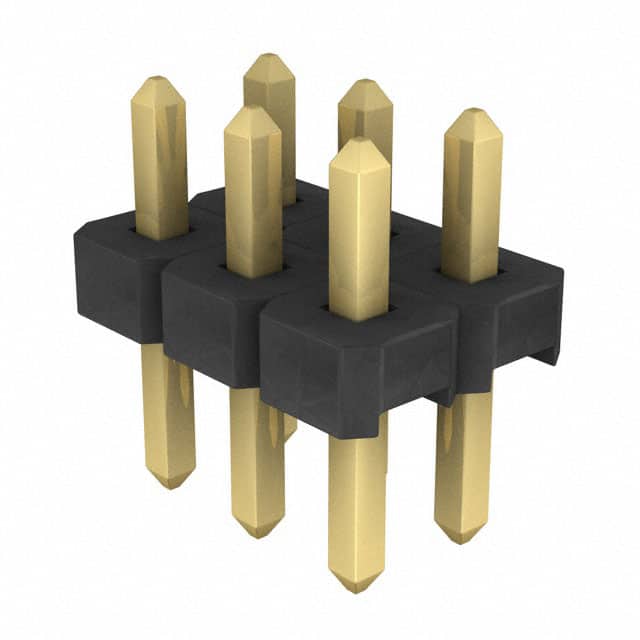 TLW-103-06-G-D CONN HEADER VERT 6POS 2.54MM