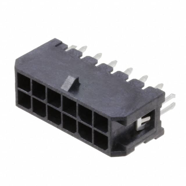DML-12-A-V-T-A-BL CONN HEADER VERT 12POS 3MM