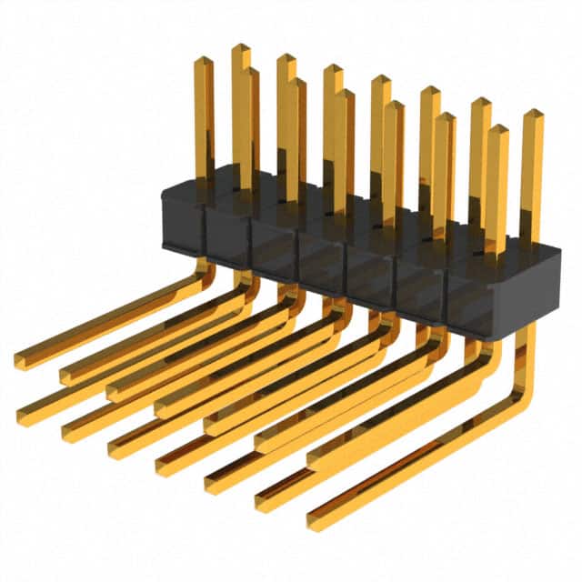929667-02-07-EU CONN HEADER R/A 14POS 2.54MM