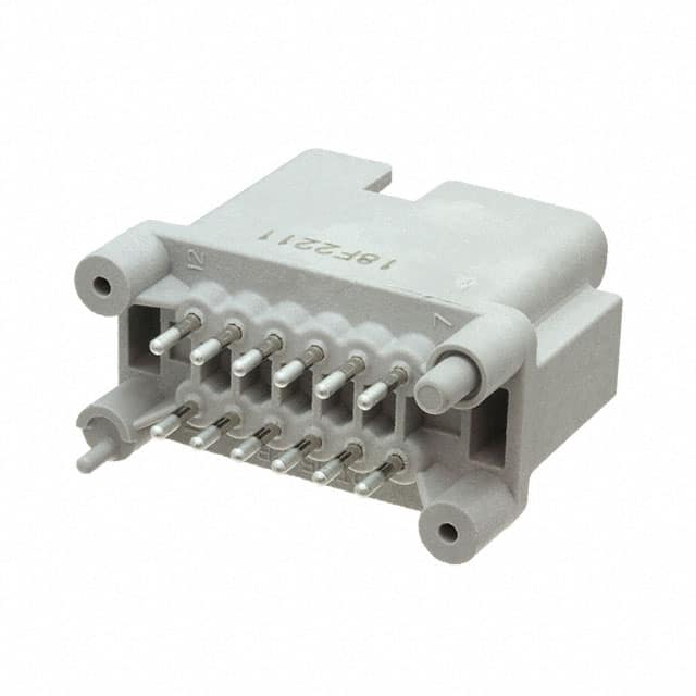 DTF15-12PA CONN HEADER VERT 12POS 4.44MM