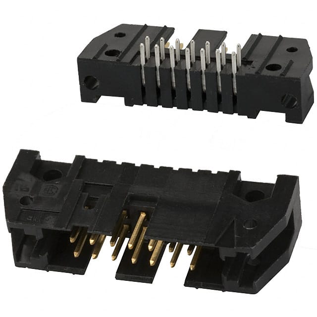 102162-2 CONN HEADER R/A 14POS 2.54MM