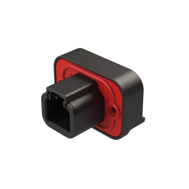 ATP15-2P-BM01BLK 2 POSITION STRAIGHT PCB FLANGE M