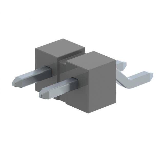 TSM-102-04-TM-SH-TR CONN HEADER SMD R/A 2POS 2.54MM
