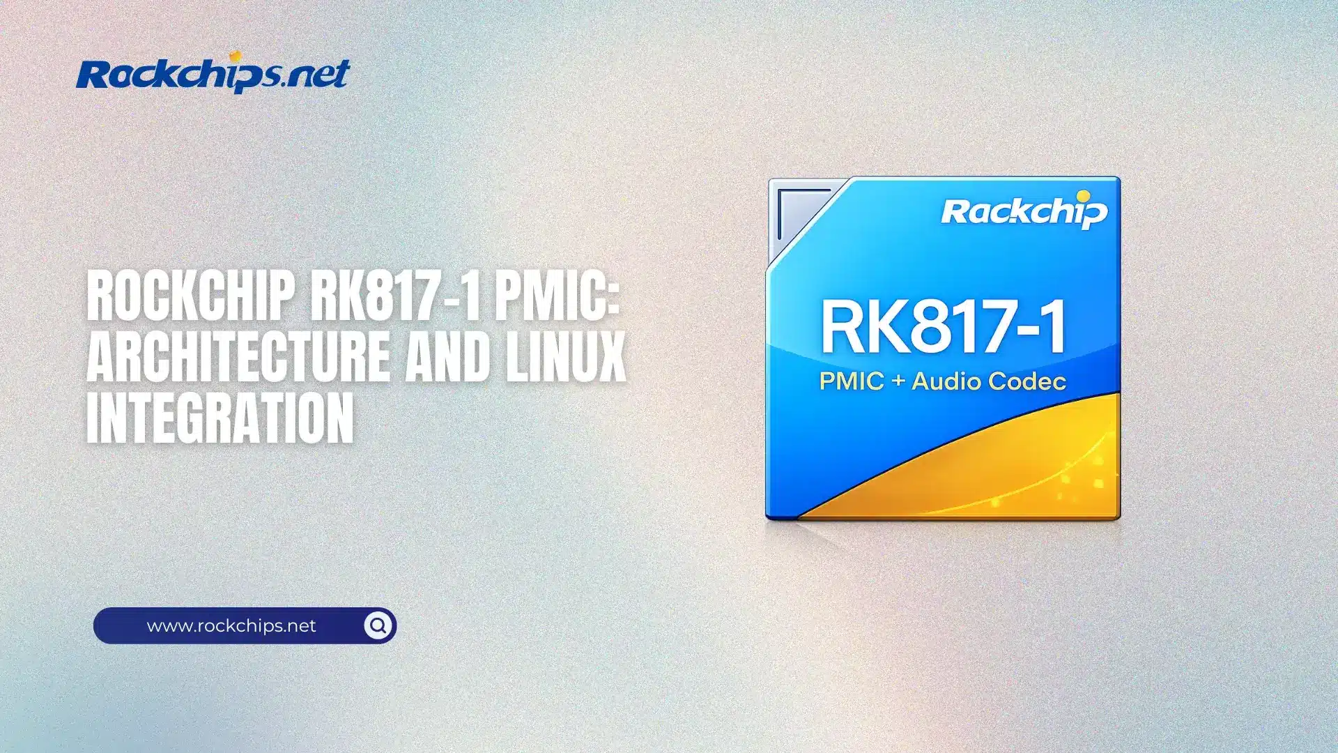 RK817-1 The Rockchip RK817-1 is a highly integrated power-management IC (PMIC) designed for battery-powered embedded systems. It combines multi-rail regulation, a battery charger, fuel gauge, RTC, and an audio codec.
