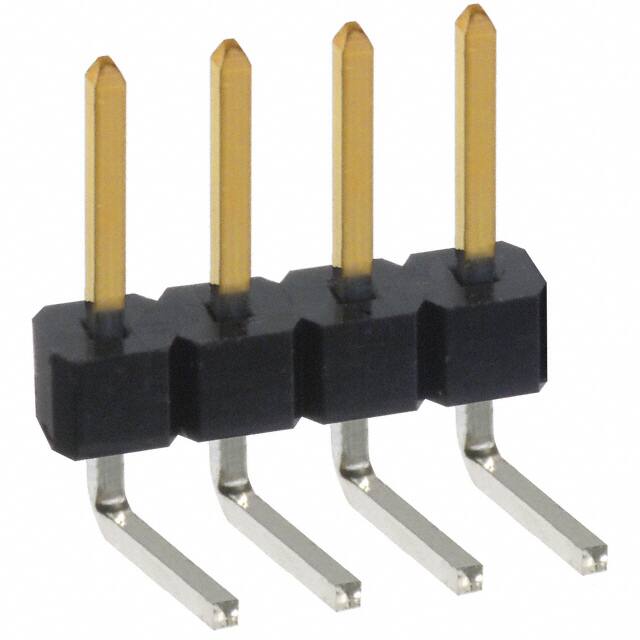 PBC04SBBN CONN HEADER R/A 4POS 2.54MM