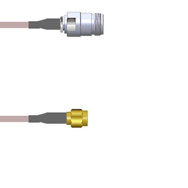 Q-1V03C000R.25M CBL ASSY SMA-N RG316 DB 9.843"