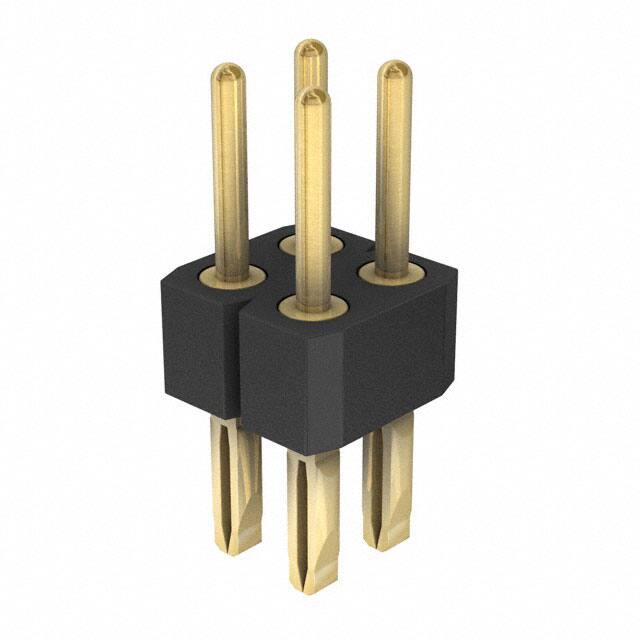 802-10-004-66-001101 CONN HEADER VERT 4POS 2.54MM