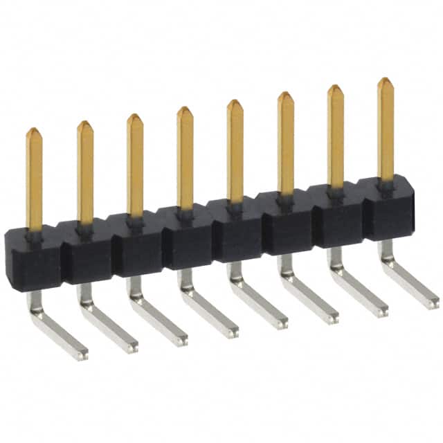 PBC08SBBN CONN HEADER R/A 8POS 2.54MM