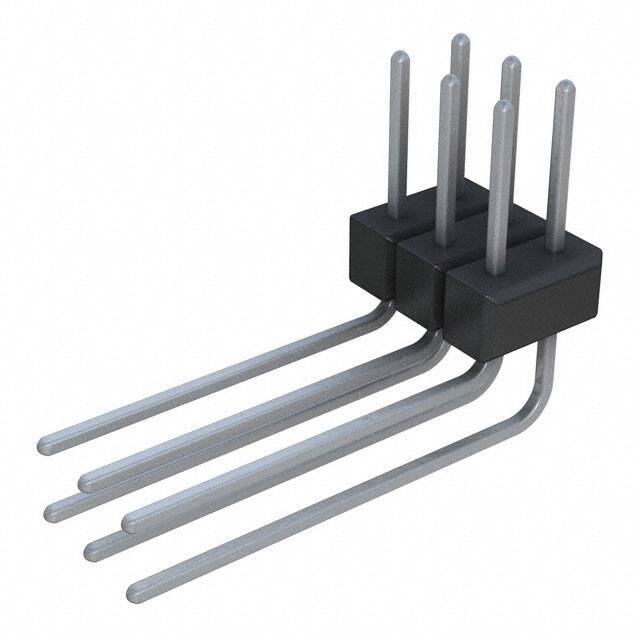 PEC03DBEN CONN HEADER R/A 6POS 2.54MM