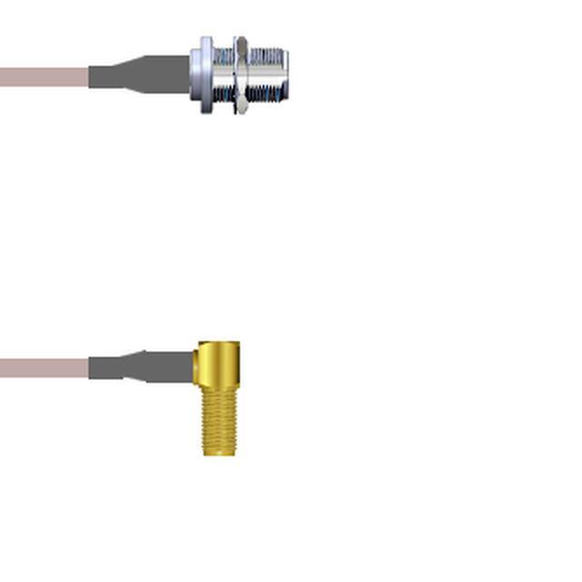 Q-2502S000H0.5M CBL ASSY SMA-N JACK RG142 19.69"