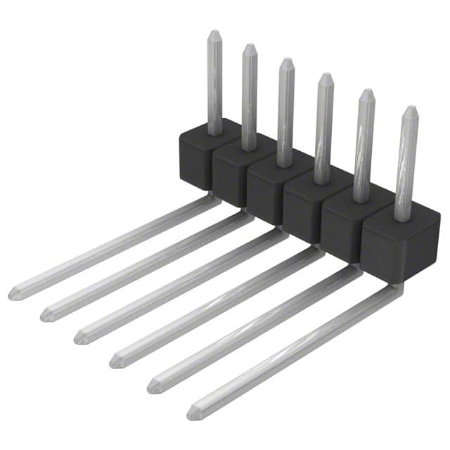 PEC06SBEN CONN HEADER R/A 6POS 2.54MM